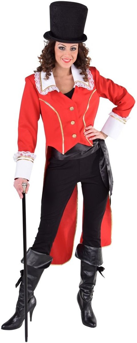 Middeleeuwen & Renaissance Kostuum | Mantel Admiraal Nelson Zware Zeeslag Rood Vrouw | Extra Small | Carnaval kostuum | Verkleedkleding